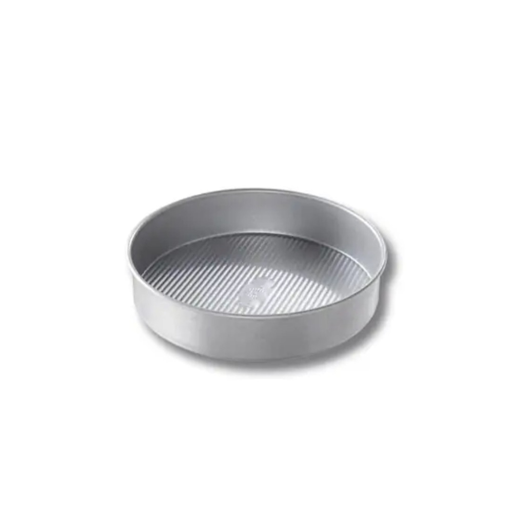 USA Pan 8-inch Round Cake Pan, Aluminized Steel, Non-Stick Bakeware